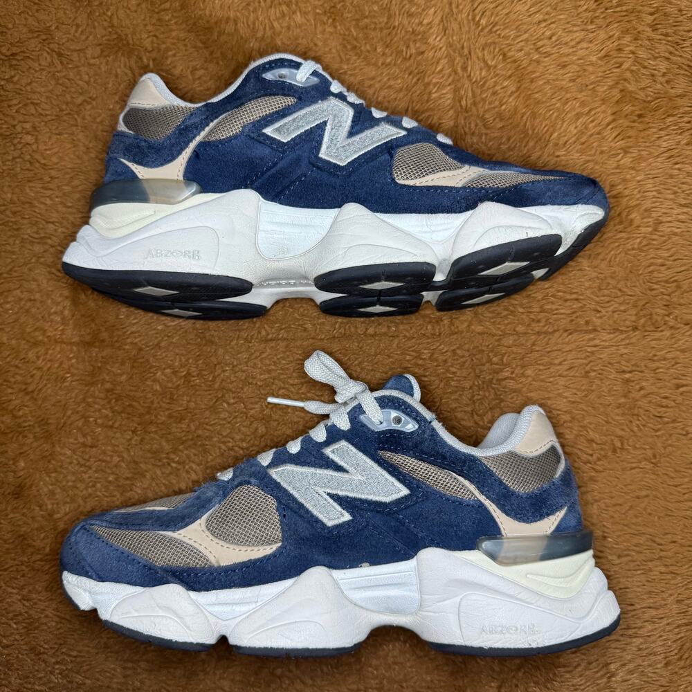 New Balance 9060 Kids Size 4 Blue Brown Sneakers GC9060BF Chunky - Picture 7 of 7
